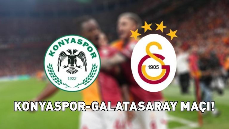 KONYASPOR-GALATASARAY MAÇININ SONUCU 1-2! Galatasaray zorlu deplasman maçından 3 puanla döndü