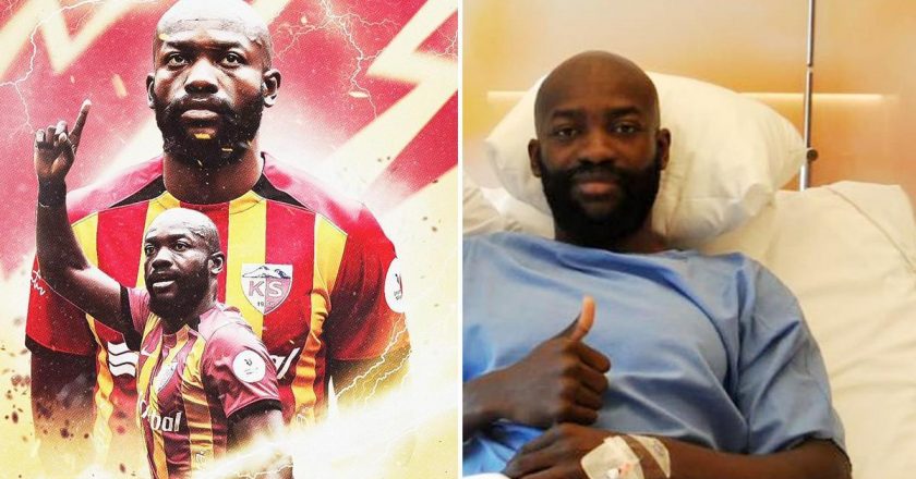Kayserispor’un forvet Stephane Bahoken ameliyatı