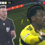 Hollandalı hakem Allard Lindhout Jhon Duran’ın son saniyede çekilmesine penaltı vermedi! Fenerbahçe isyan etti…