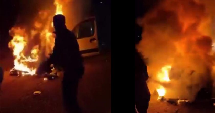 Alevler İçindeki Aileyi Cezaevi Görevlileri Kurtardı