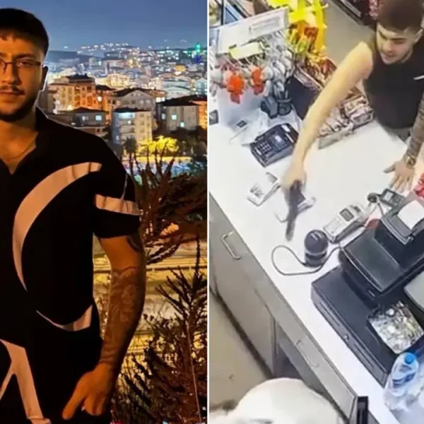 ‘Kız yüzünden’ cinayetin görüntüleri gün yüzüne çıktı