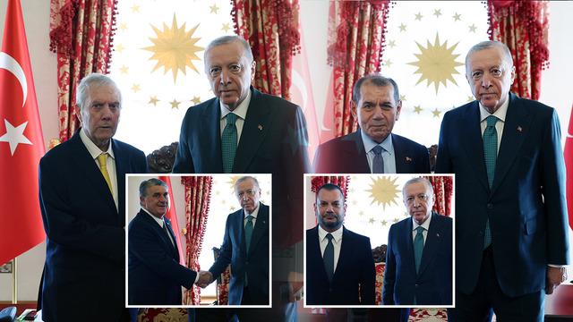 Cumhurbaşkanı Erdoğan’dan 4 büyük kulübün başkanlarına kabul!